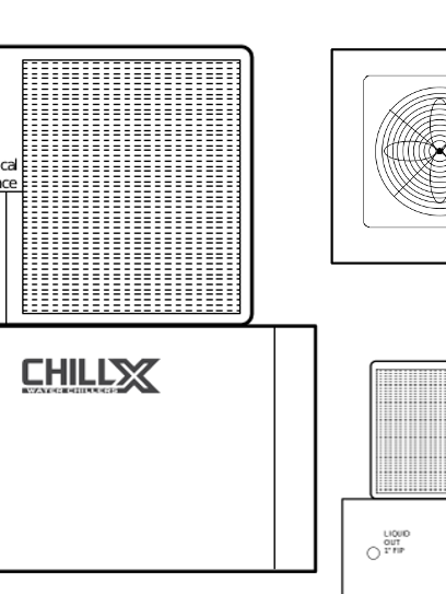 ChillX - 2-5 Ton Low Profile Low Temp Self-Contained Chillers (Single Circuit Models)